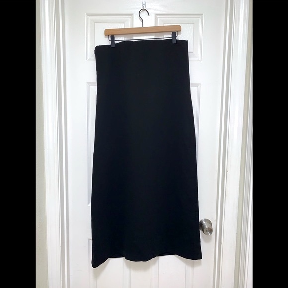 Tuckernuck Strapless Noir Crepe Marin Dress - Picture 7 of 13